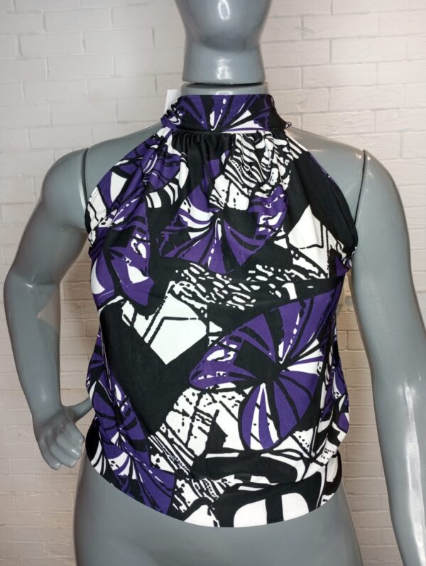 Blusinha Roxa Estampada  Tamanho P/M