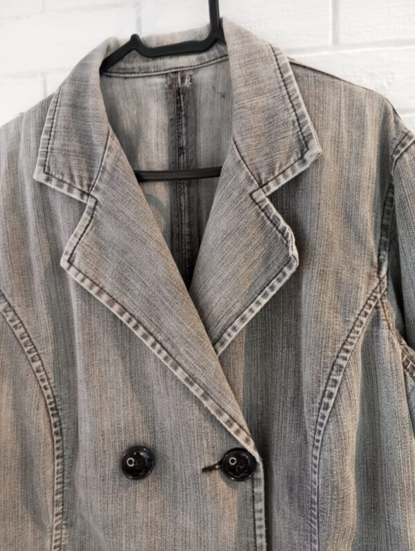 Blazer jeans Cinza claro  XG - Image 3